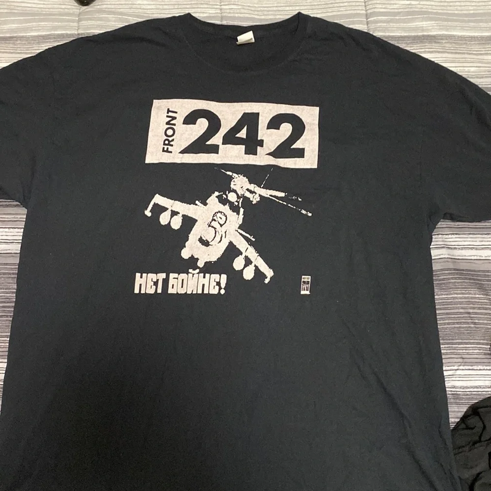 Front 242  black and off white wax track size 2 XL